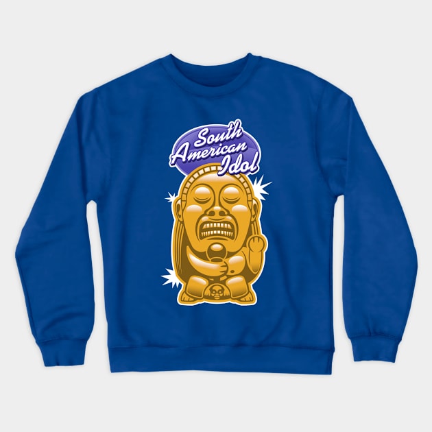 South American Idol Crewneck Sweatshirt by ClayGrahamArt